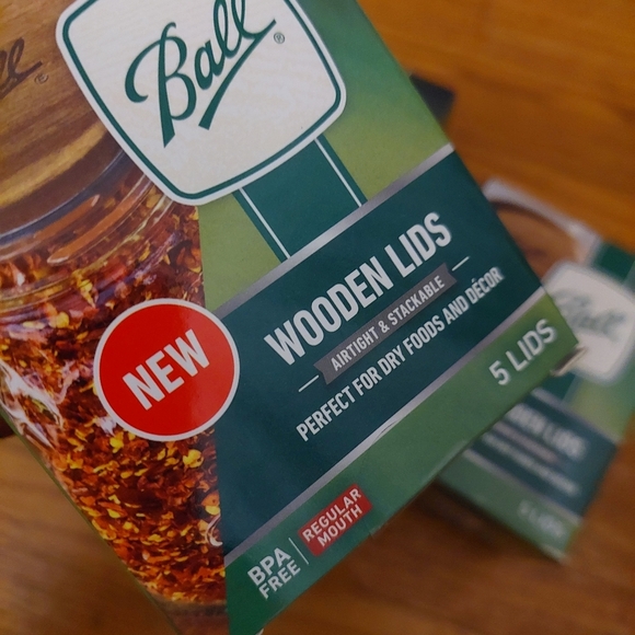 New Ball Wooden Lids Total 15 lids ( 5 Per Box) Gifts Decor  ( Bag D) - Picture 4 of 4